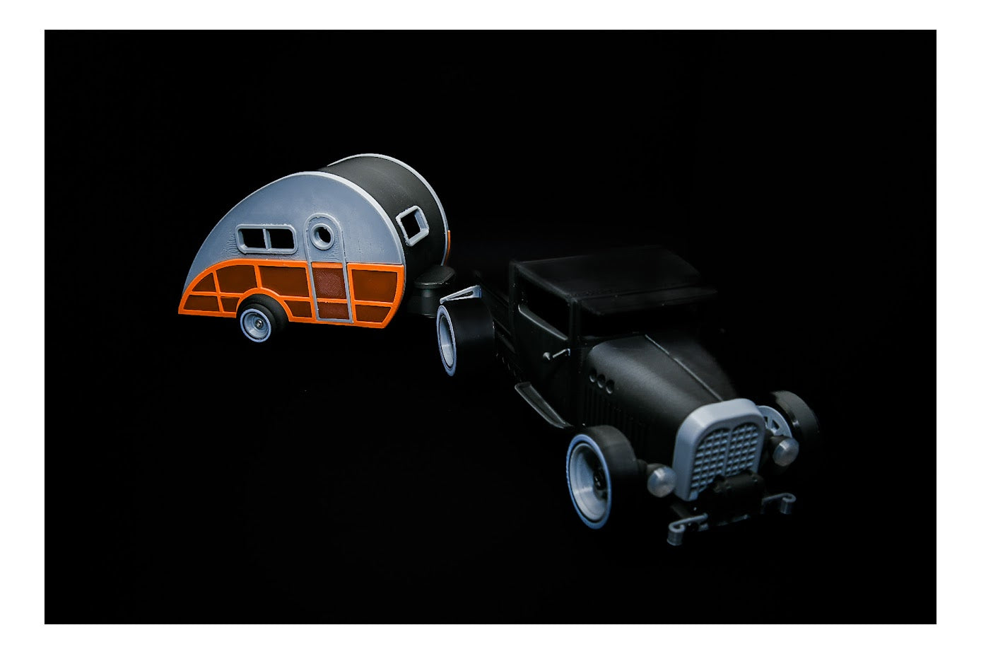 π»π€ Low Rider Retro Truck + Teardrop Trailer β Street Legends Series! π€π ($10-$15)