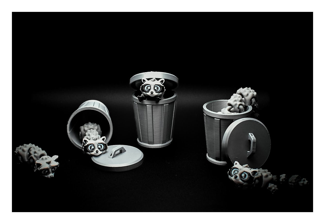 π¦ποΈ Flexi Raccoon & Trash Can β Sneaky, Adorable & Full of Mischief! ποΈπ¦ ($3-$20)