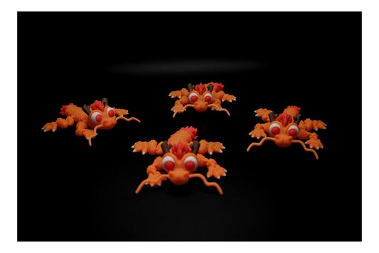 🐉🍊 Tiny Chinese Dragon – Whimsy, Wiggles & Ancient Vibes! 🍊🐉 ($3–$20 + Accessories)