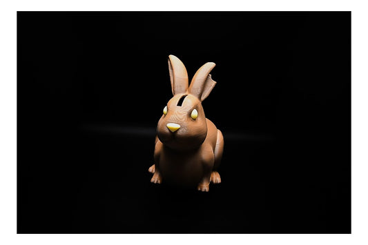 🍫🐰 Chocolate Bunny Piggy Bank – $5 Sweet Savings! 🐰💰