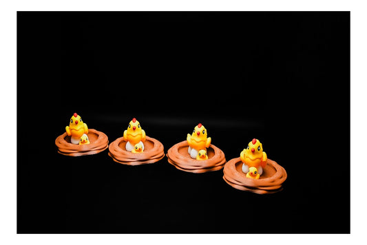 🐥🐣 Chicken Flexi – Nesting Cutie with Baby Chicks! 🐣🐥 ($3–$20)