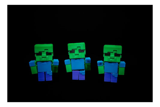 🧟‍♂️🟩 Blocky Zombie Flexi – Pixel Play Series! 🟩🧟‍♂️ ($3–$20)