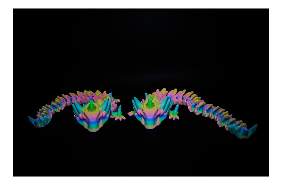 🐉🌈 Rainbow Horned Dragon – Saber Style! 🌈🐉 ($5–$20)