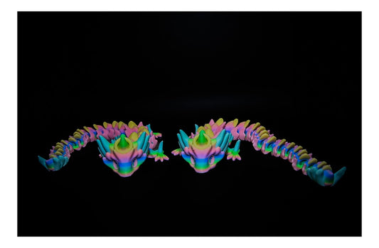 🐉🌈 Rainbow Horned Dragon – Saber Style! 🌈🐉 ($5–$20)