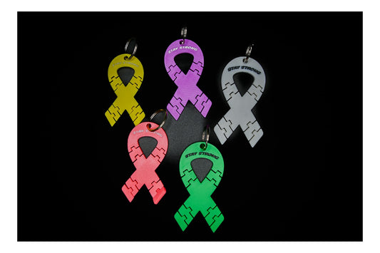 🎗️💪 Cancer Ribbon Keychains – Stay Strong & Give Back! 💪🎗️ ($3)