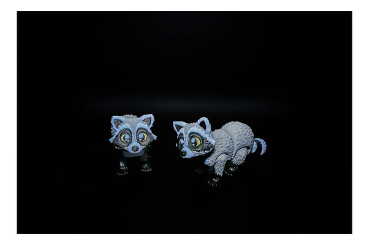 🦝🗑️ Trash Panda Raccoon – Mischief in Miniature! 🗑️🦝 ($3–$20 + accessory)