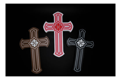 Ornamental Cross – Wall-Mountable Spiritual Décor by Watkins 3D Creations ($3)