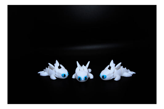Light Fury Dragon – Elegant Flexi Figure by 3Deep ($3-$20)