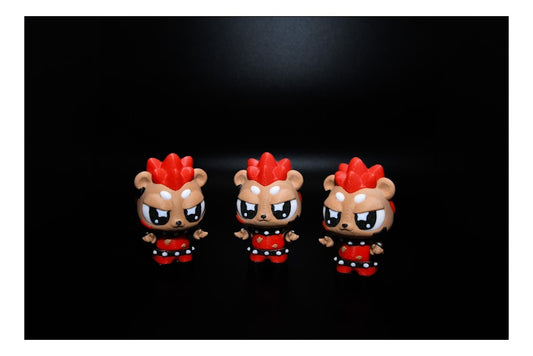 Punk Hedgehog – Flexi Rebel by Starmittens (Keychain, Magnet & Drum Options) ($3-$20)