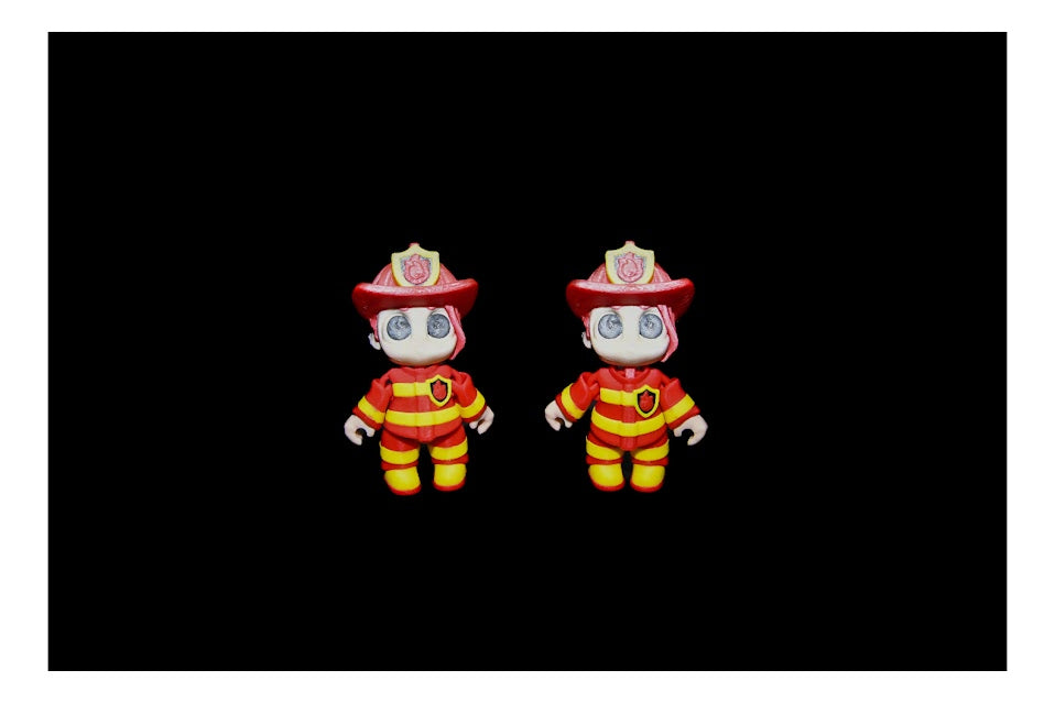 Firefighter Hero Buddy – 3D Printed Figurine