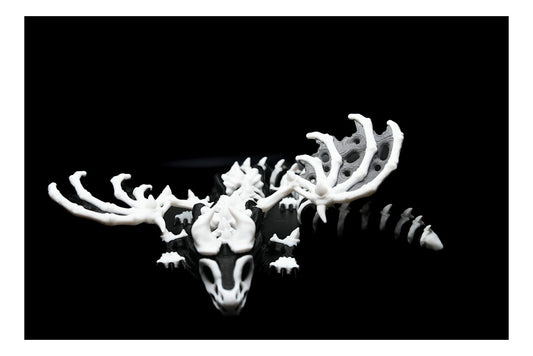 Skeleton Dragon – 3D Printed Flexi Creature (Winged or Non-Winged)