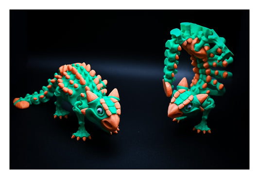 🦖🛡 Flexi Ankylosaurus – Armored & Adorable! 🛡🦖 ($3–$20 + Optional Stand)