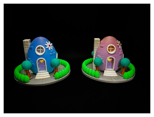 🥚🏡 Easter Egg Fairy House – Tealight Inside! ✨🌷 ($10)