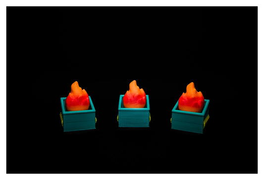 🔥🚒 Dumpster Fire Fidget Clickers – So Hot They Wiggle! 🧯🔥 ($3 each)