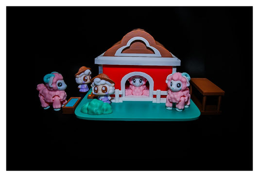 🏡🐓 Barn Playset Base – Critter Scenery Series! 🐓🏡 ($5)
