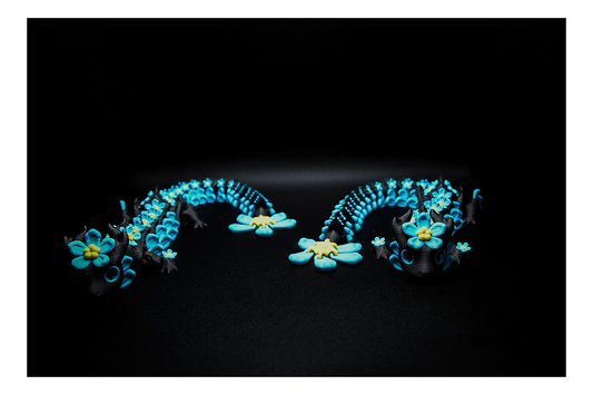 🌸🦎 Flexi Forget-Me-Not Dragon – Sweet, Serene & Full of Flex! 🦎🌸 ($3–$20)